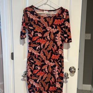 Lularoe fitted mid length dress